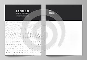 Vector layout of A4 cover mockups design templates for brochure, flyer layout, cover design, book design, brochure cover