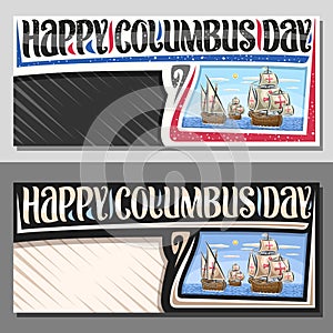 Vector layout for Columbus Day