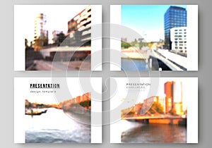 Vector layout of the presentation slides design business templates, multipurpose template for presentation brochure