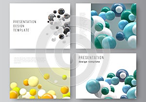 Vector layout of presentation slides design templates, multipurpose template for presentation brochure, business report