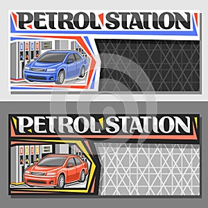 Vector layouts for Petrol Station