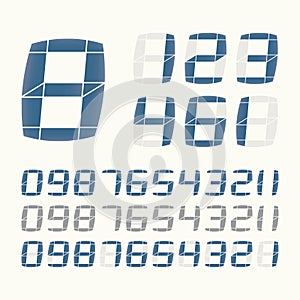 Vector LCD number system