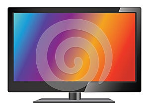 Vector lcd tv photo