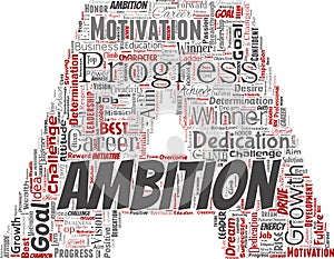 Vector leadership ambition or motivation letter