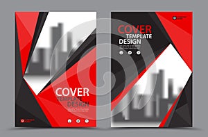 Vector Leaflet Brochure Flyer template A4 size design, annual report