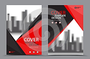 Vector Leaflet Brochure Flyer template A4 size design, annual report, book cover