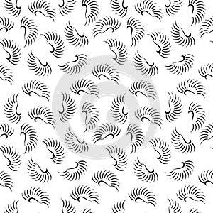 Vector leafs repeated pattern design