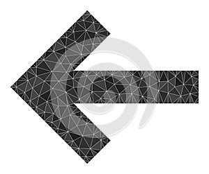 Vector Left Direction Arrow Lowpoly Icon