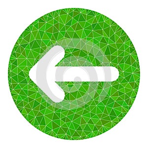 Vector Left Direction Triangle Filled Icon