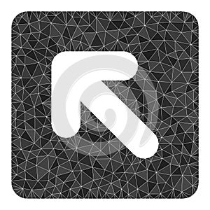 Vector Left up Direction Triangle Filled Icon