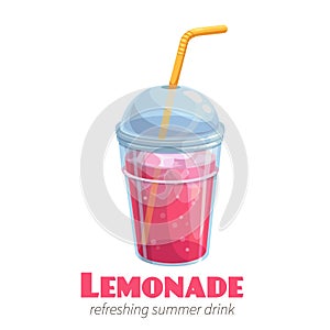 Vector lemonade icon.
