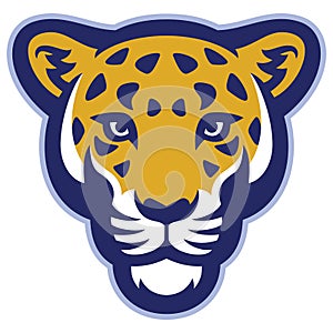 Leopard head mascot