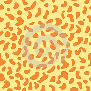 Vector leopard print seamless pattern.