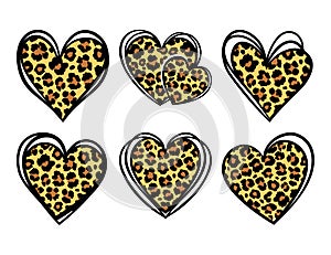 Vector Leopard Prints, Leopard Hearts, Cheetah Prints