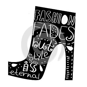 Vector lettering Fashion Fades