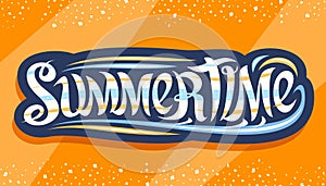 Vector lettering for Summer Time