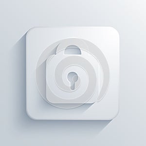 Vector light square icon. Eps10