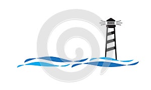 Vector of lighthouse logo