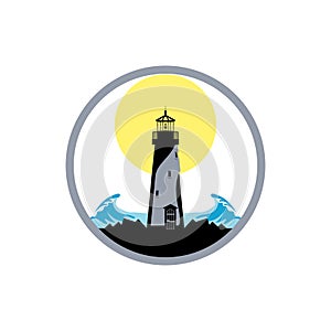 Lighthouse logo vector