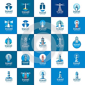 Vector lighthouse logo