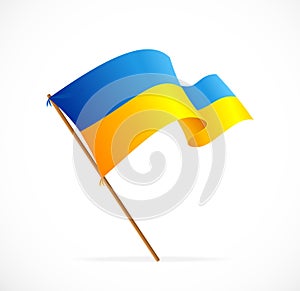 Vector liiustration Ukraine Flag