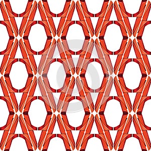 Vector line and angular red colors metal