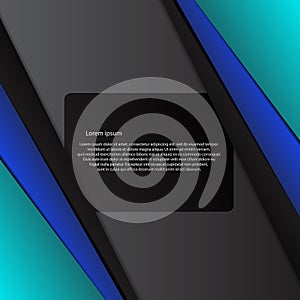 Vector line blue colour card abstract background design eps 10