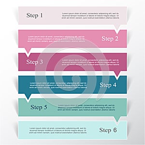 Vector lines arrows infographic.