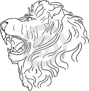 Vector - lion head