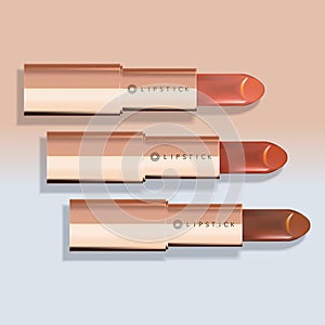 Vector Lipstick in Rose Gold Packaging