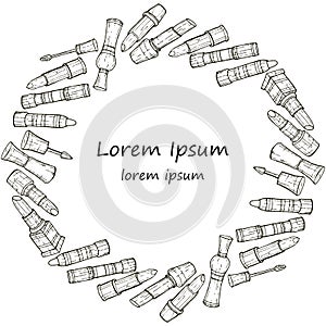 Vector lipsticks illustration