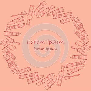 Vector lipsticks illustration