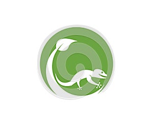 Vector lizard logo template