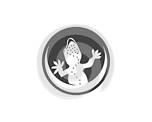 Vector lizard logo template