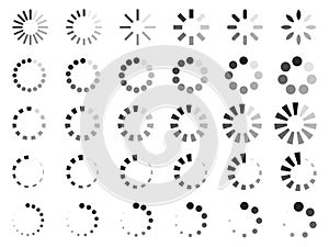 Vector Loading icons set