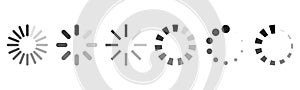Vector Loading icons set