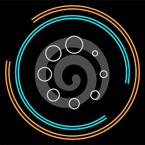 Vector loading progress - computer graphic