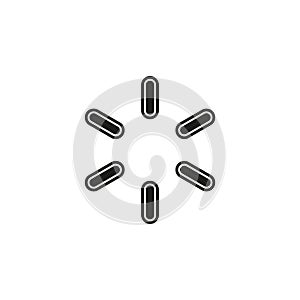 vector loading progress - computer graphic symbol isolated