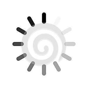 Vector loading progress - computer graphic symbol isolated