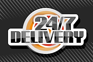 Vector logo for 24/7 Delivery
