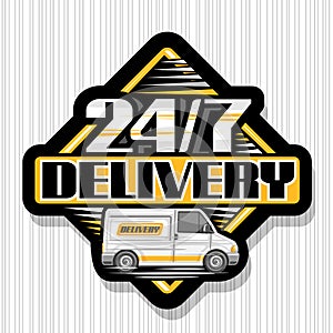 Vector logo for 24/7 Delivery