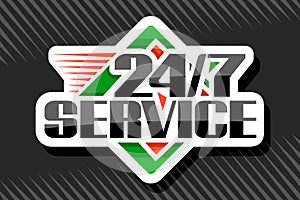 Vector logo 24/7 Service