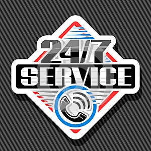 Vector logo 24/7 Service