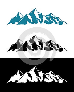 Vector Logo of Alps Mountains