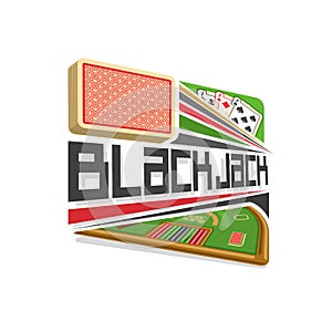 Vector logo for Blackjack gamble