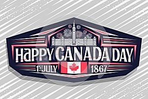 Vector logo for Canada Day