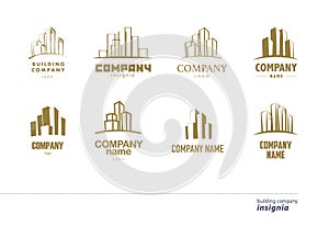 Vector logo collection for urban building company