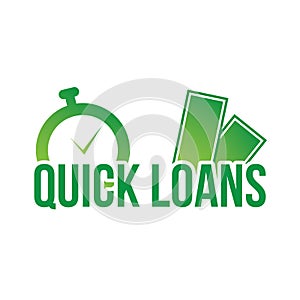 Vector logo of the company loans and quick loans