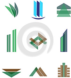 Vector Logo of Construction, Abstract Design