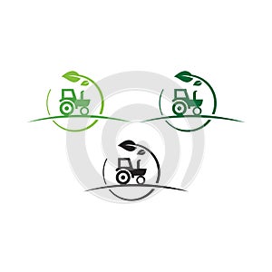 Vector logo design for agriculture, agronomy, wheat farm, rural country farming field, natural harvest